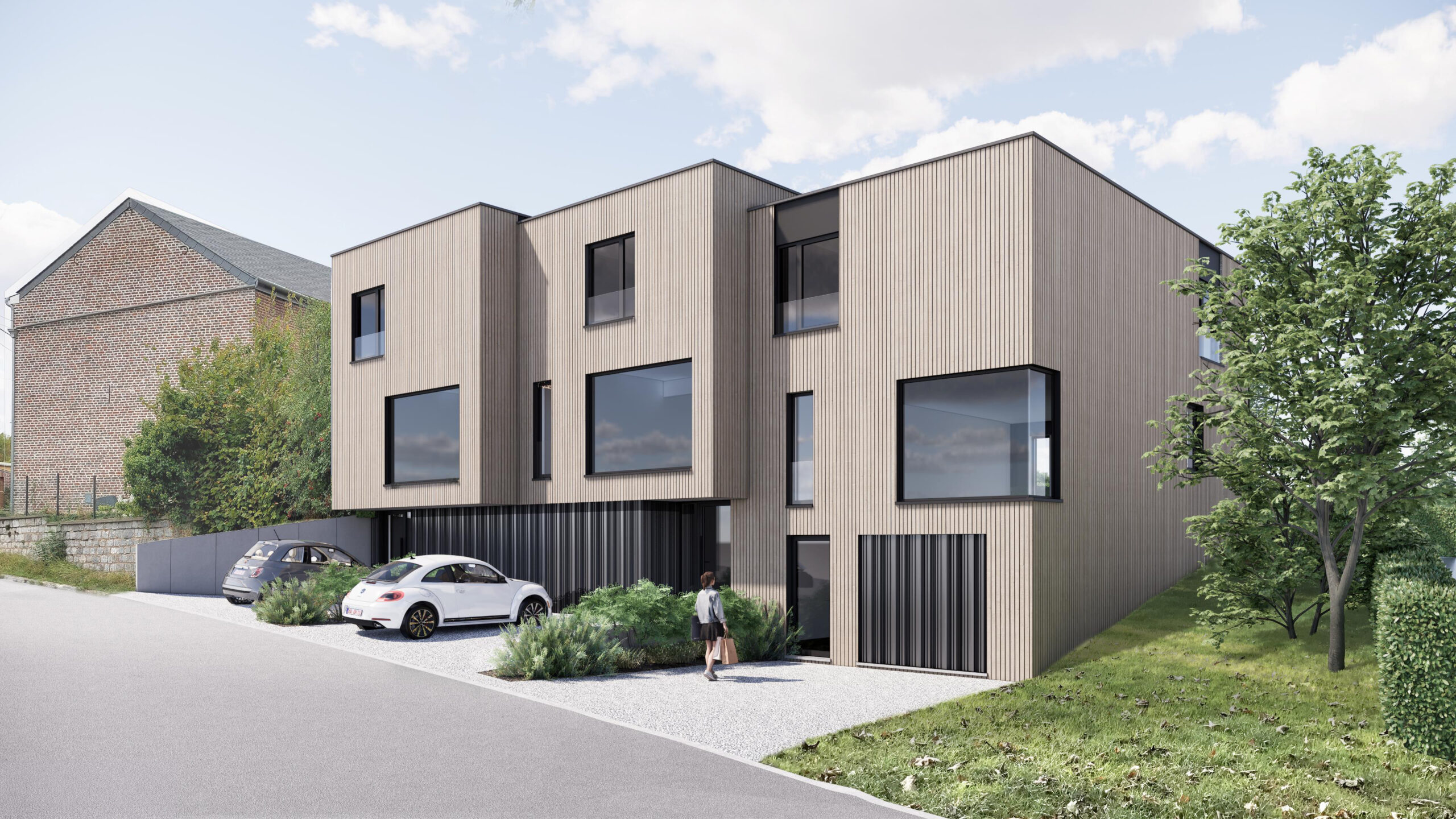 SEM/ Façades avant vue 3D